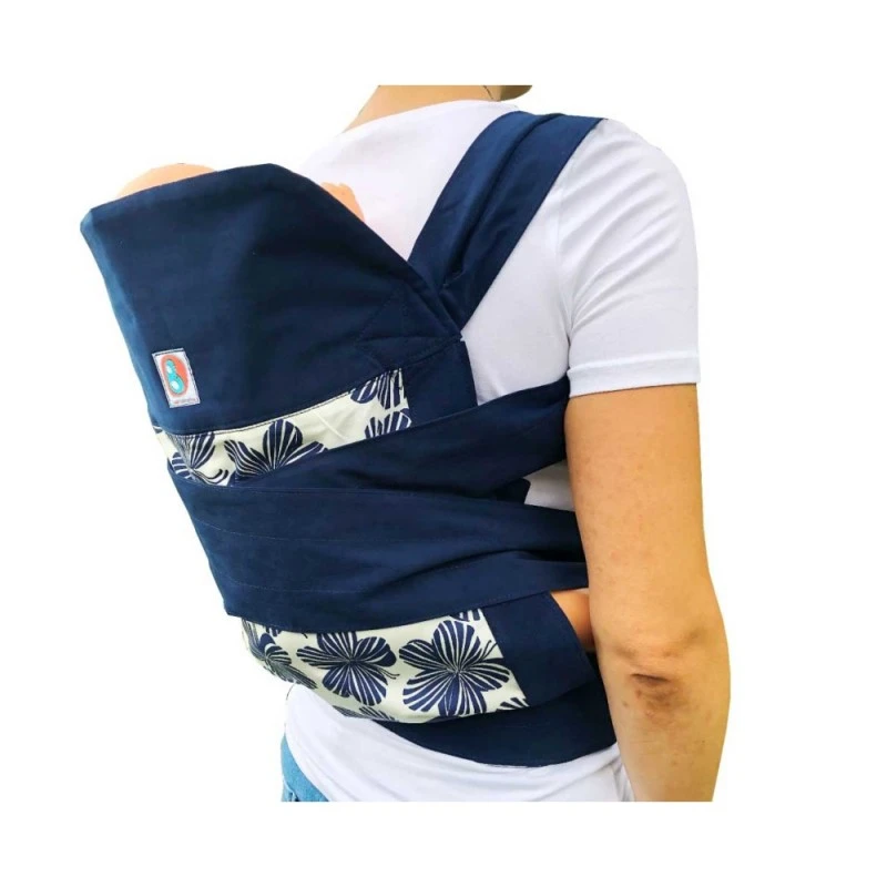 Barbabebe Слинг- кенгуру Mei Tai стил-ocean blue океанско синьо BS1006